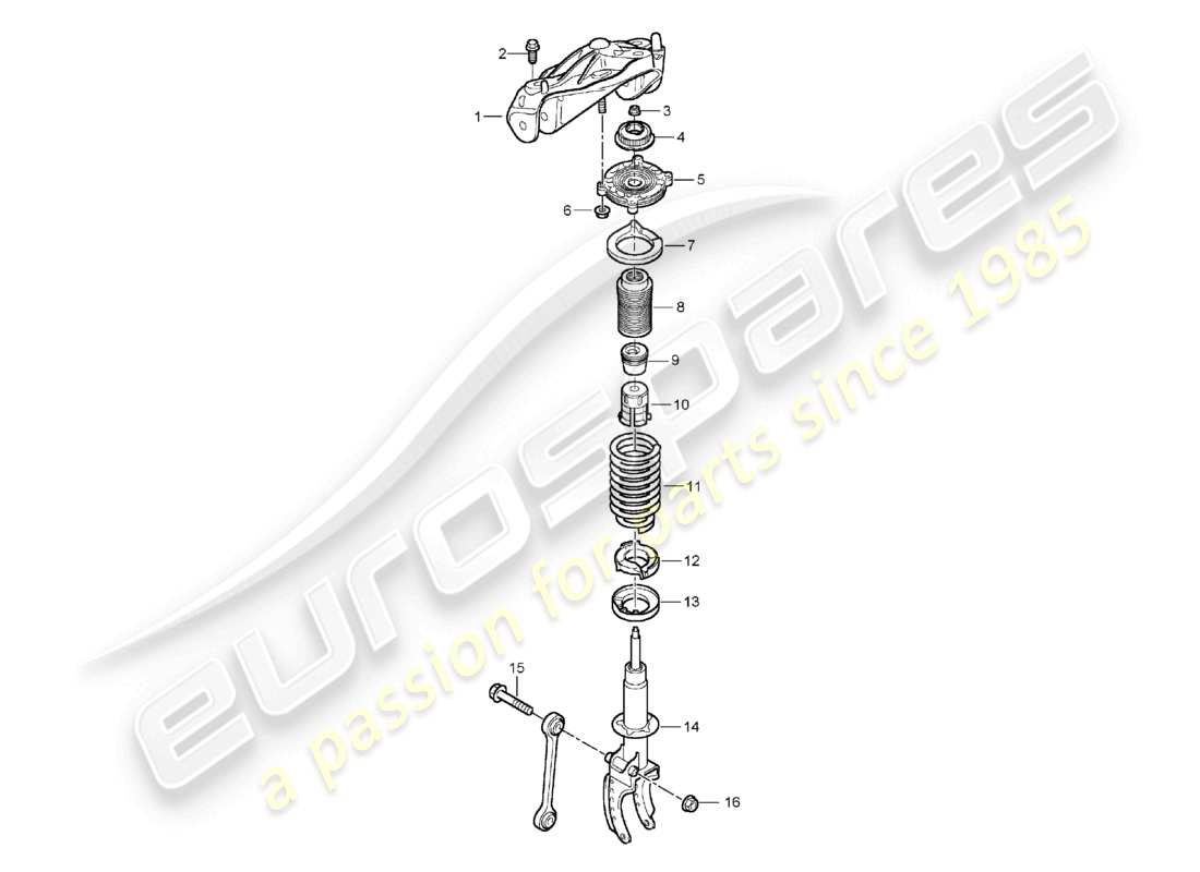 a part diagram from the porsche 2006 (cayenne e1 9pa) parts catalogue