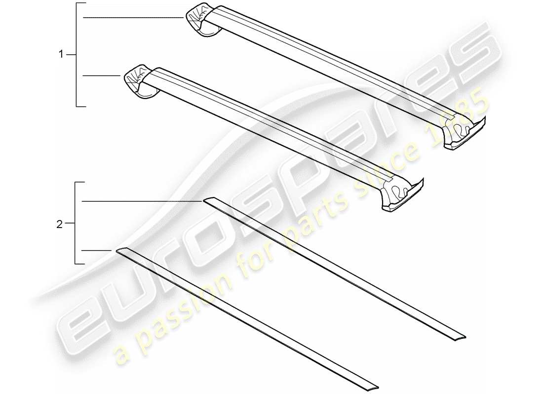 a part diagram from the porsche 2010 (tequipment cayenne) parts catalogue