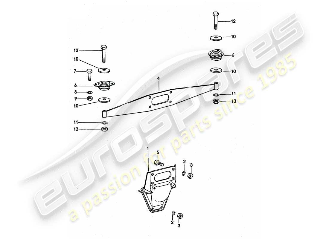 a part diagram from the porsche 1975 (911 turbo) parts catalogue