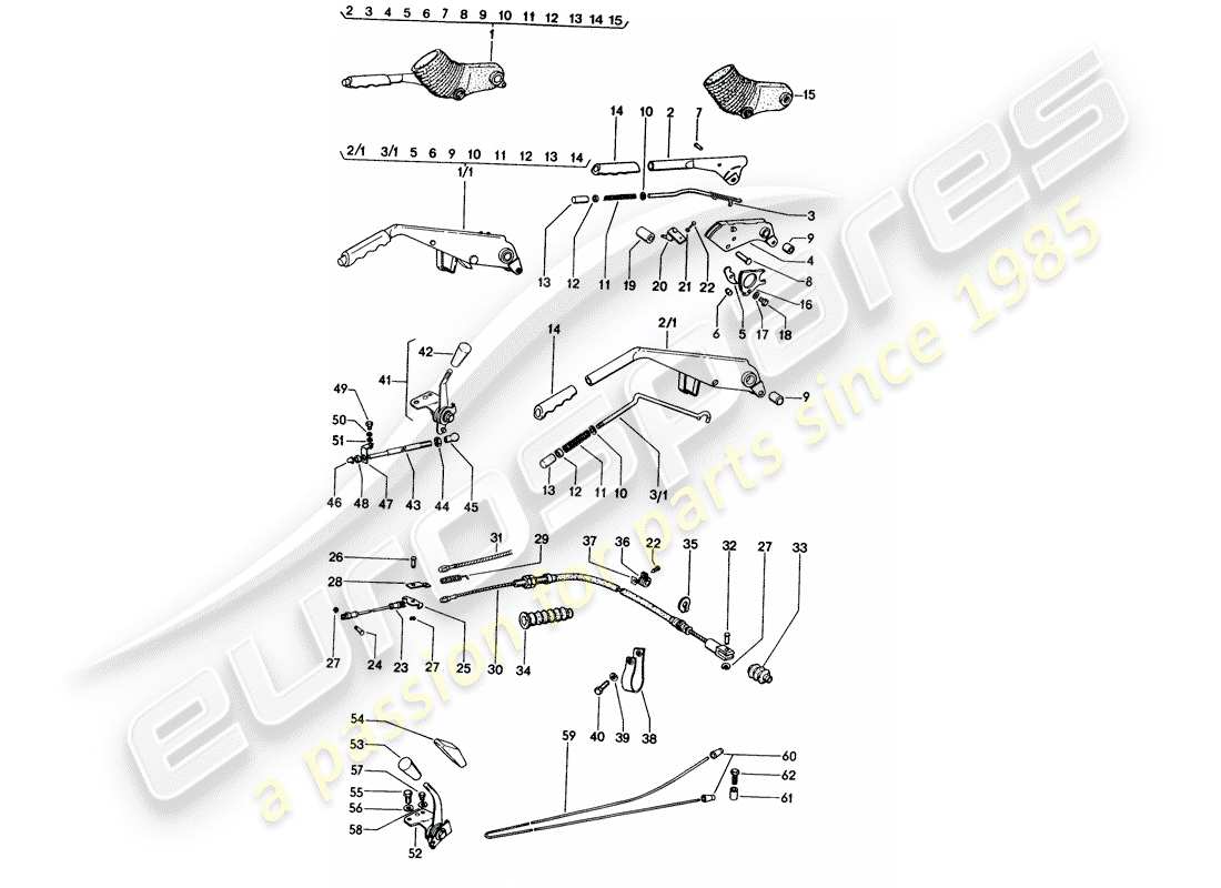 a part diagram from the porsche 1974 (914) parts catalogue