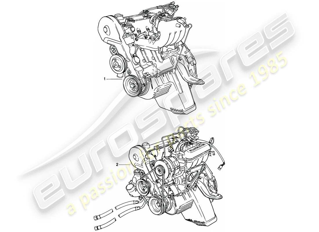 a part diagram from the porsche 1976 (924) parts catalogue