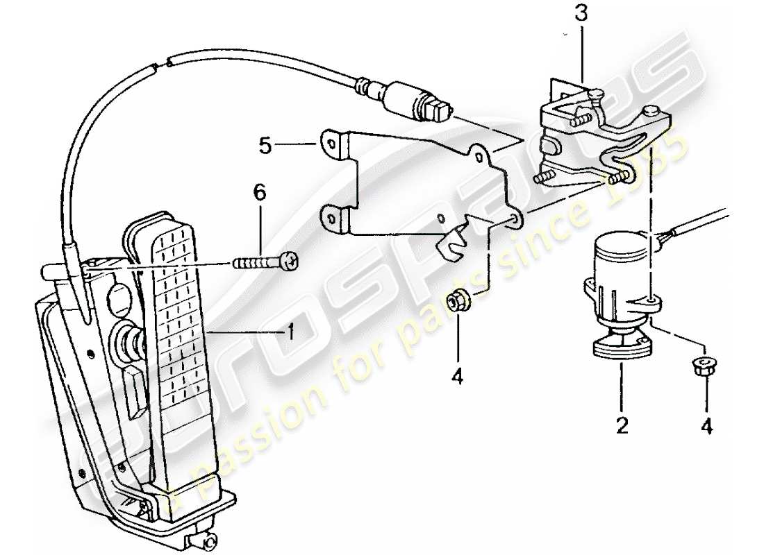 a part diagram from the porsche 996 parts catalogue