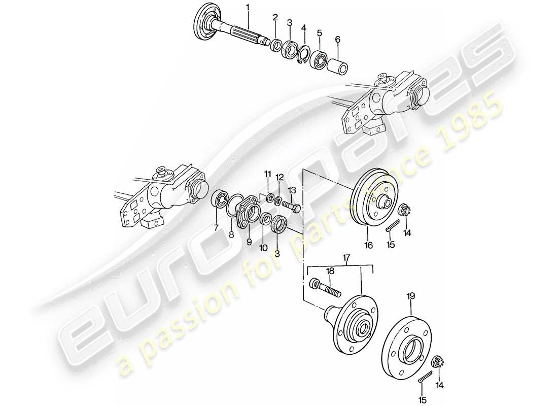 a part diagram from the porsche 1976 (924) parts catalogue