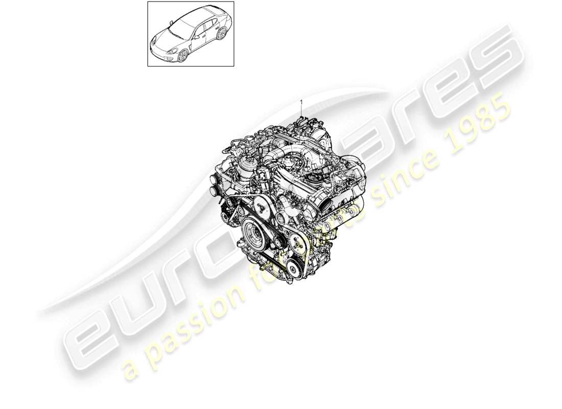 a part diagram from the porsche 2011 (panamera 970) parts catalogue