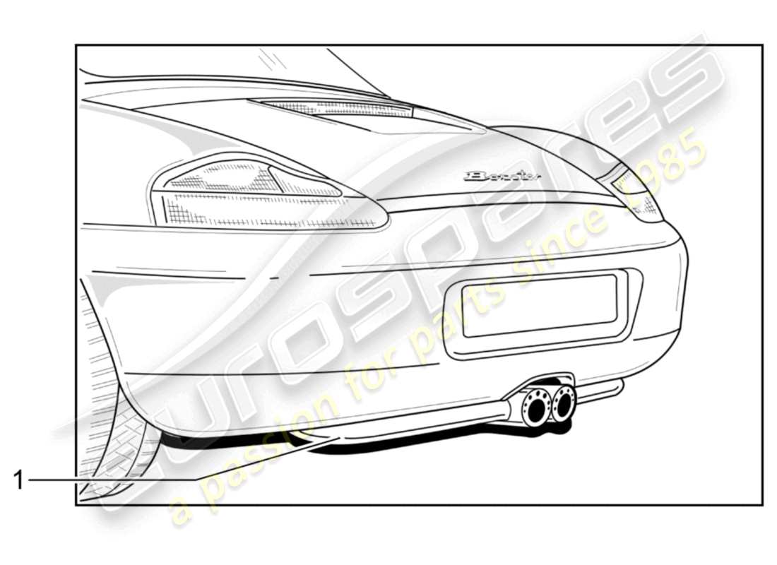 a part diagram from the porsche 1999 (986 boxster) parts catalogue