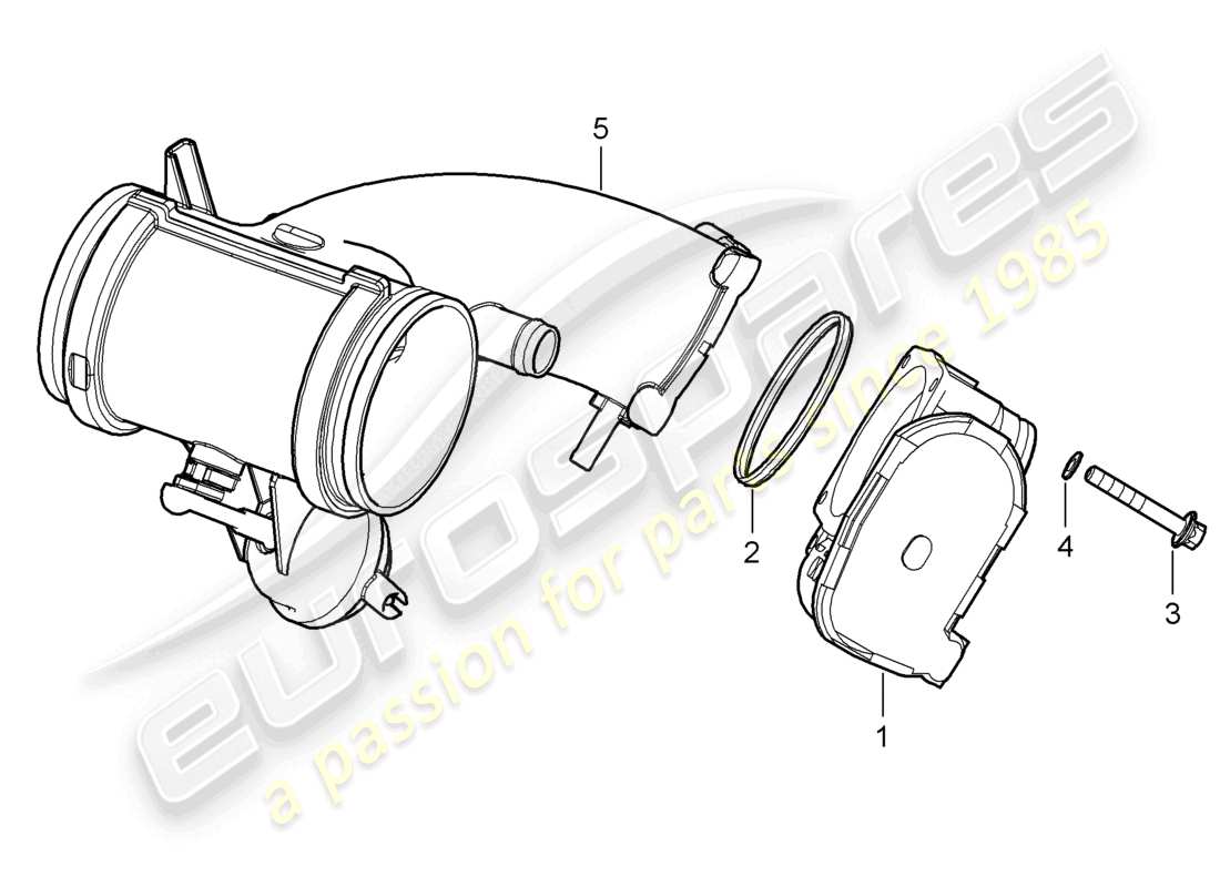 a part diagram from the porsche 2006 (987 boxster) parts catalogue