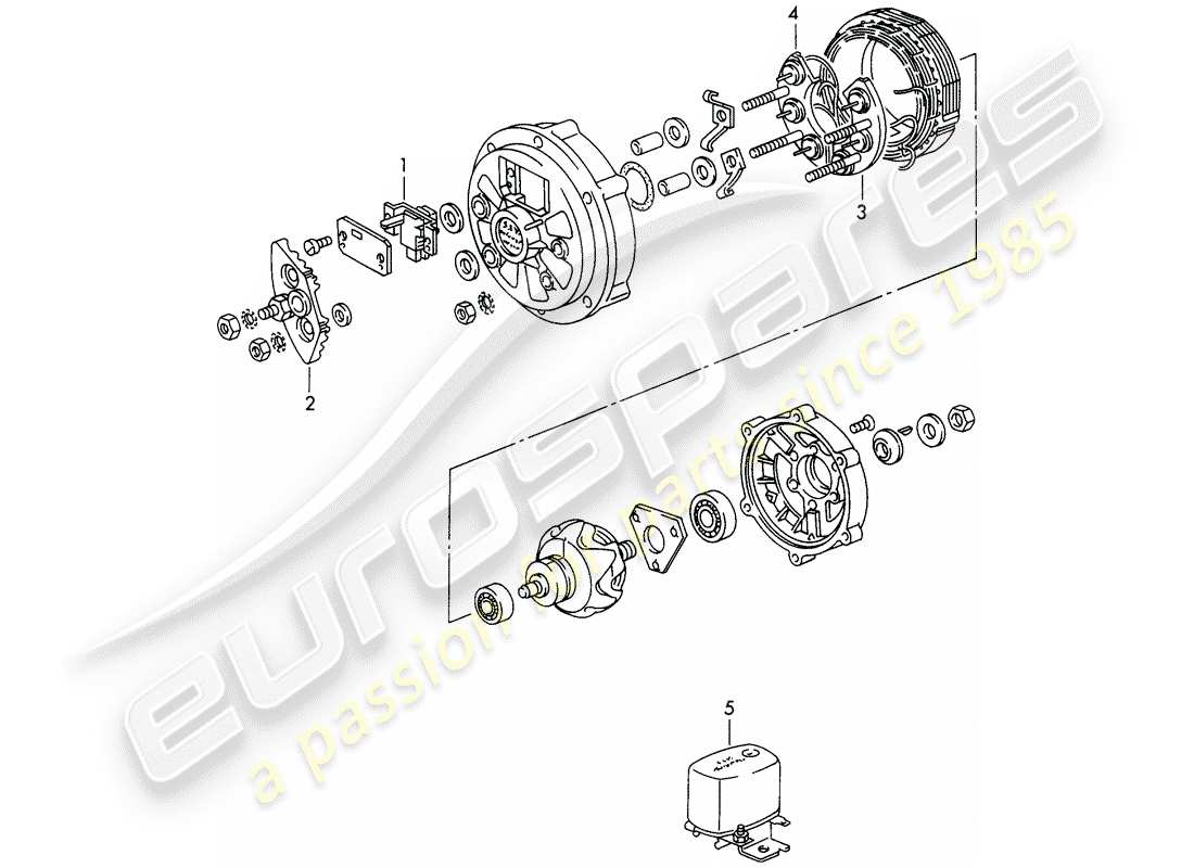 a part diagram from the porsche 911 parts catalogue