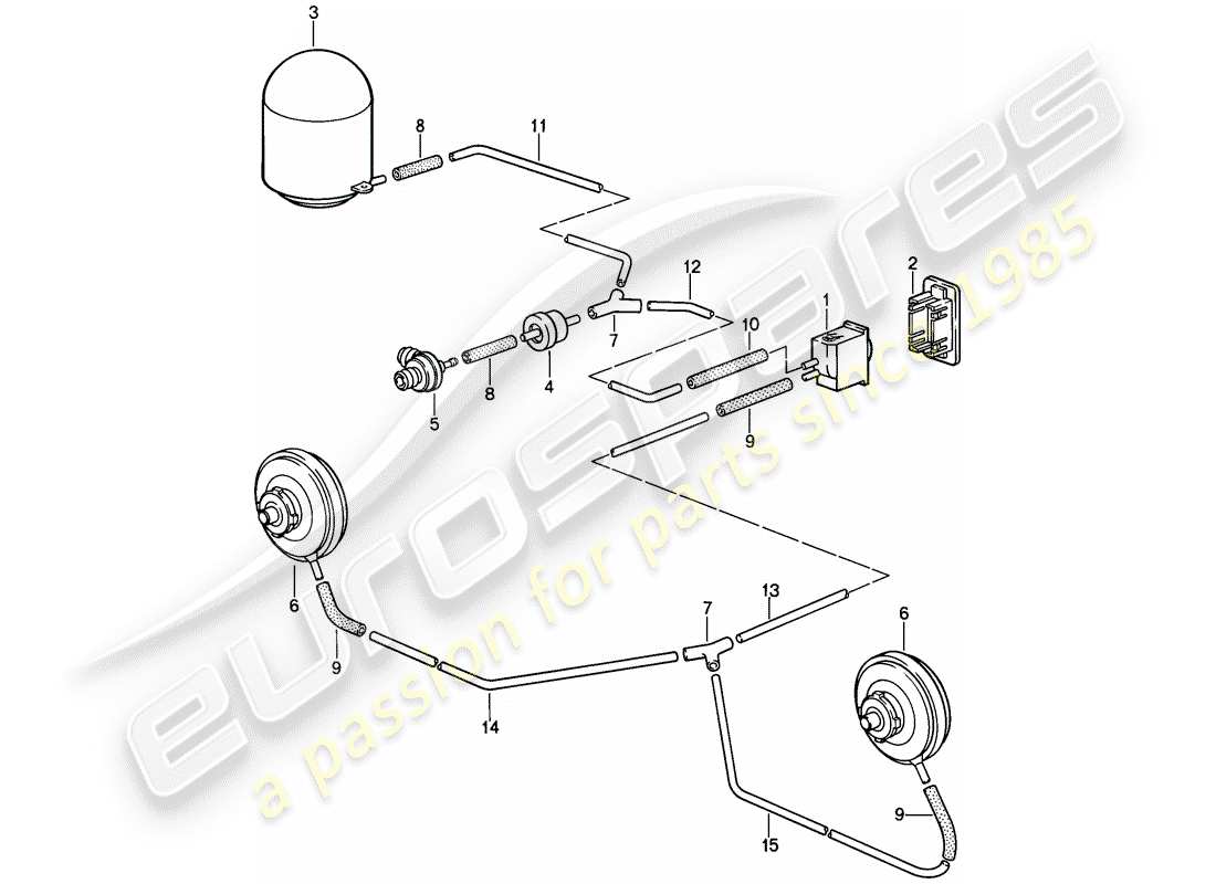 a part diagram from the porsche 1989 (911) parts catalogue