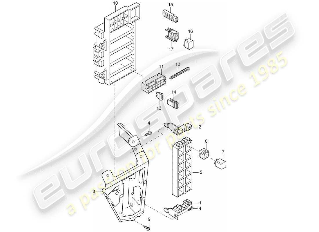 VIEW PARTS DIAGRAMS FROM THE PORSCHE CARRERA GT PARTS CATALOGUE a part diagram from the porsche carrera gt parts catalogue
