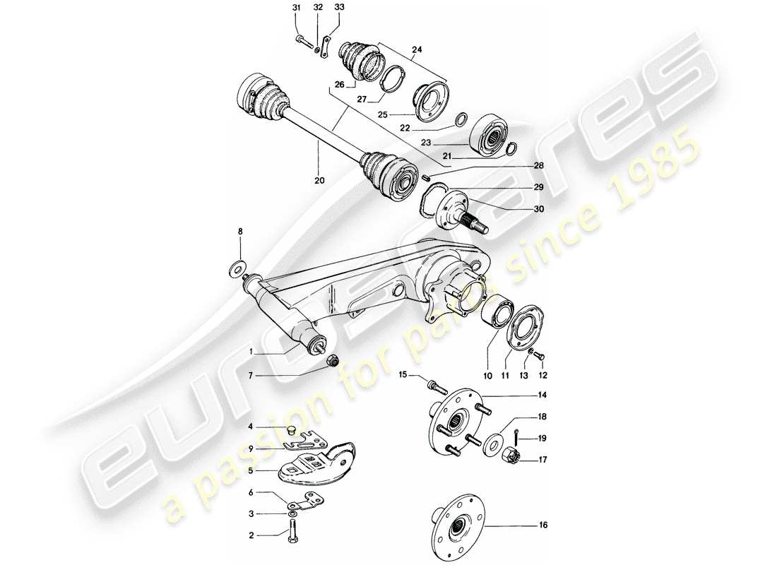 a part diagram from the porsche 1971 (914) parts catalogue