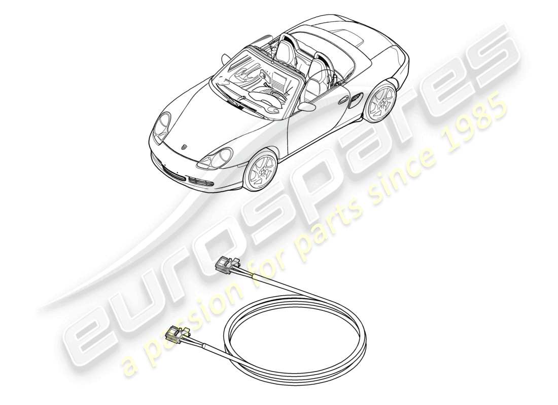 a part diagram from the porsche 2003 (986 boxster) parts catalogue