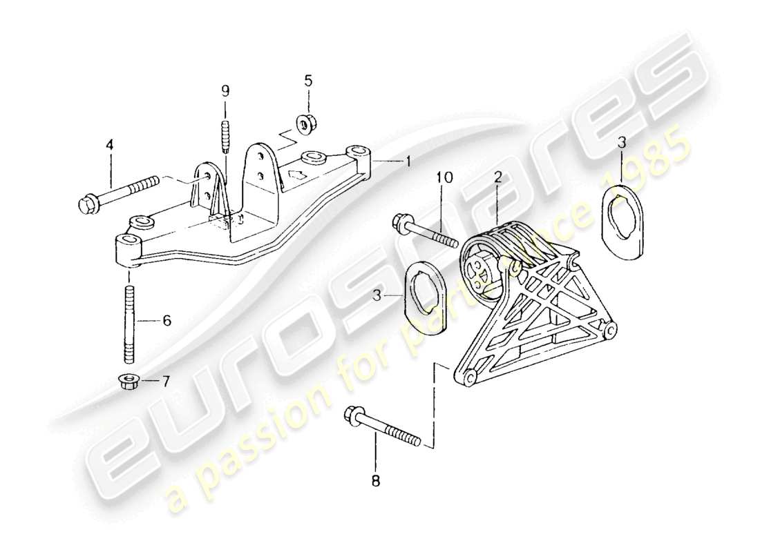 a part diagram from the porsche 2004 (986 boxster) parts catalogue