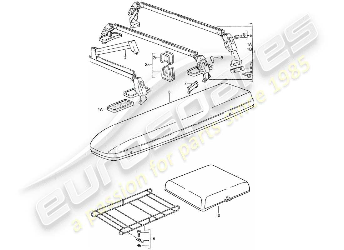 a part diagram from the porsche 1989 (928) parts catalogue