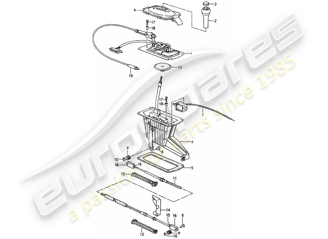 a part diagram from the porsche 1990 (964) parts catalogue