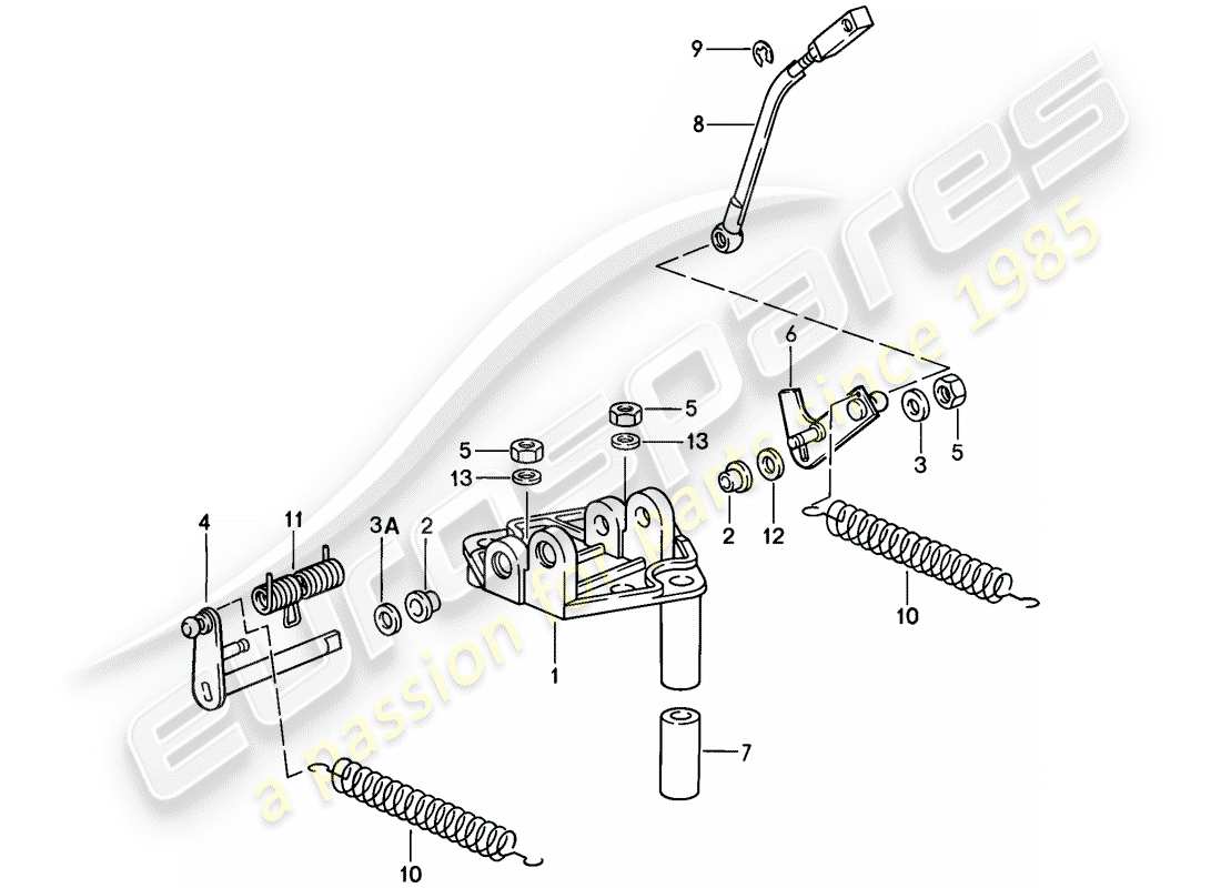 a part diagram from the porsche 1985 (911) parts catalogue