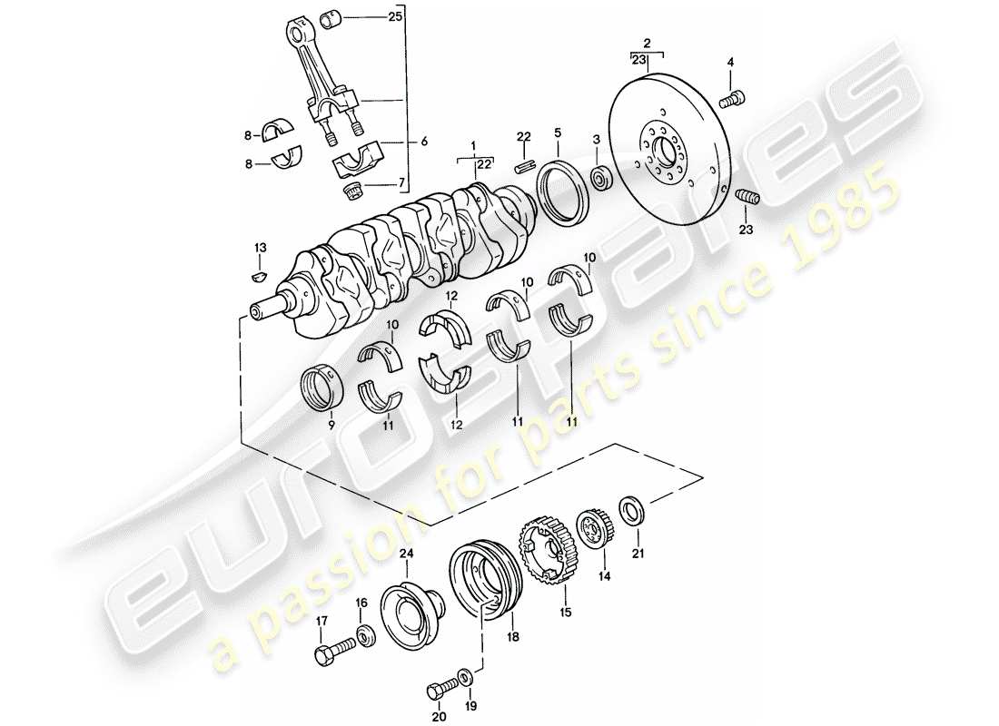 VIEW PARTS DIAGRAMS FROM THE PORSCHE 944 PARTS CATALOGUE a part diagram from the porsche 944 parts catalogue