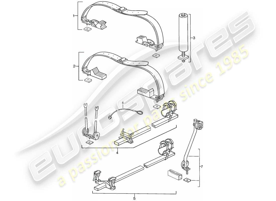 a part diagram from the porsche 1989 (911) parts catalogue