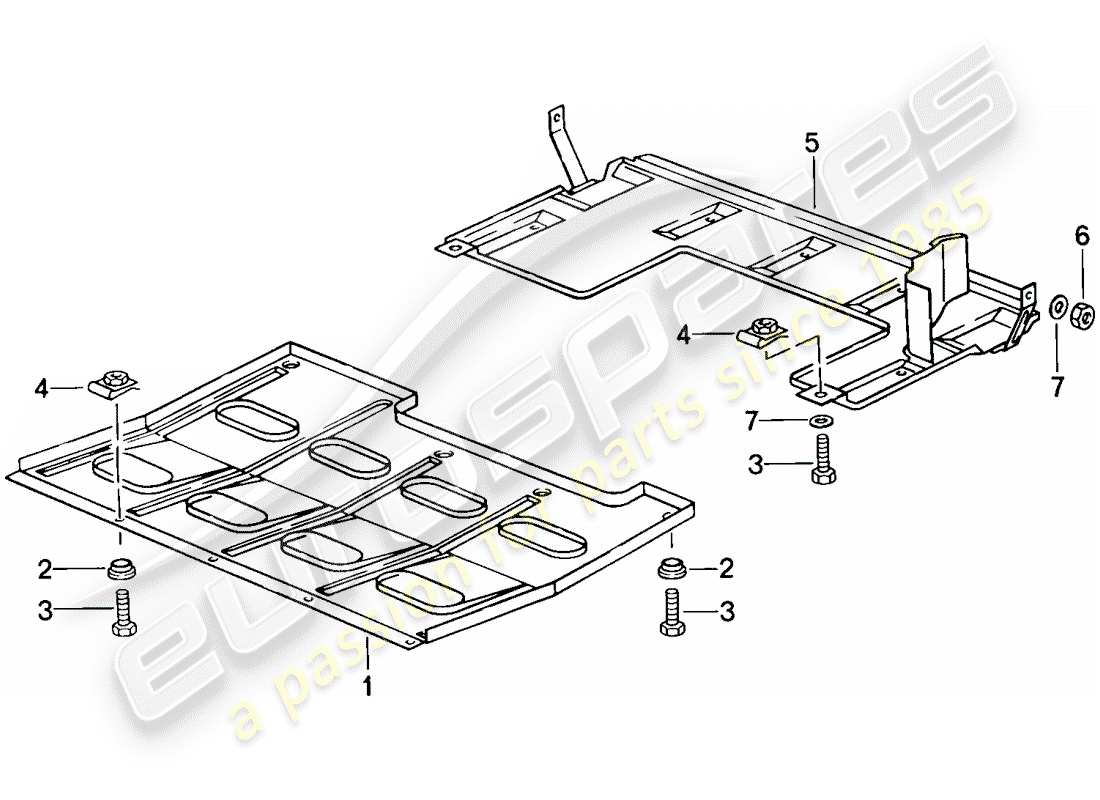 a part diagram from the porsche 944 parts catalogue