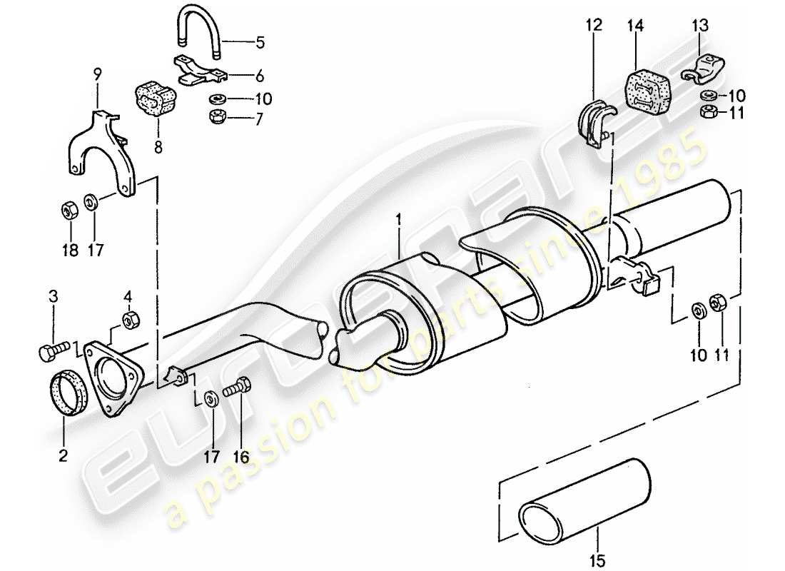 a part diagram from the porsche 1990 (944) parts catalogue
