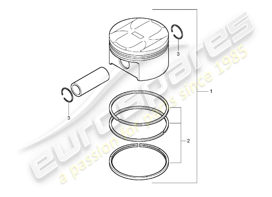a part diagram from the porsche 2003 (cayenne e1 9pa) parts catalogue