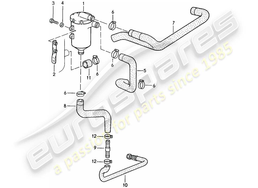 a part diagram from the porsche 1989 (911) parts catalogue