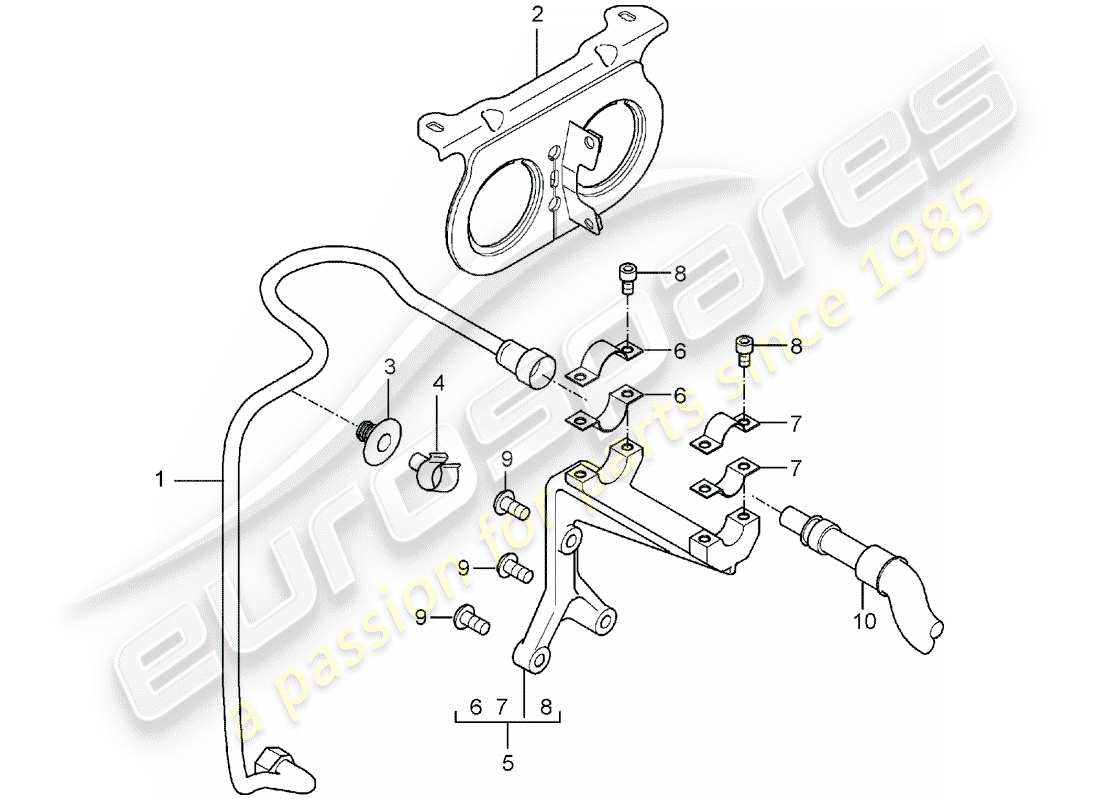VIEW PARTS DIAGRAMS FROM THE PORSCHE CARRERA GT PARTS CATALOGUE a part diagram from the porsche carrera gt parts catalogue