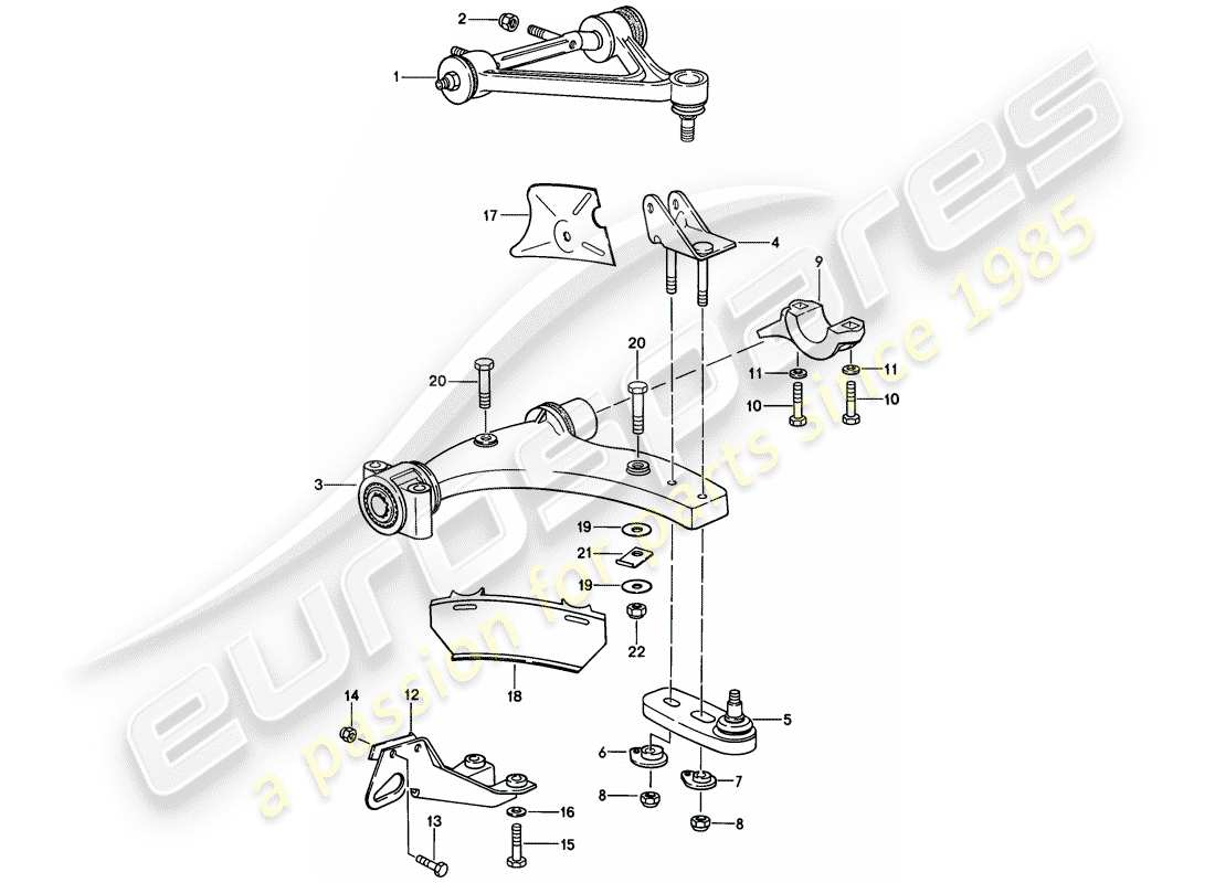 a part diagram from the porsche 1981 (928) parts catalogue