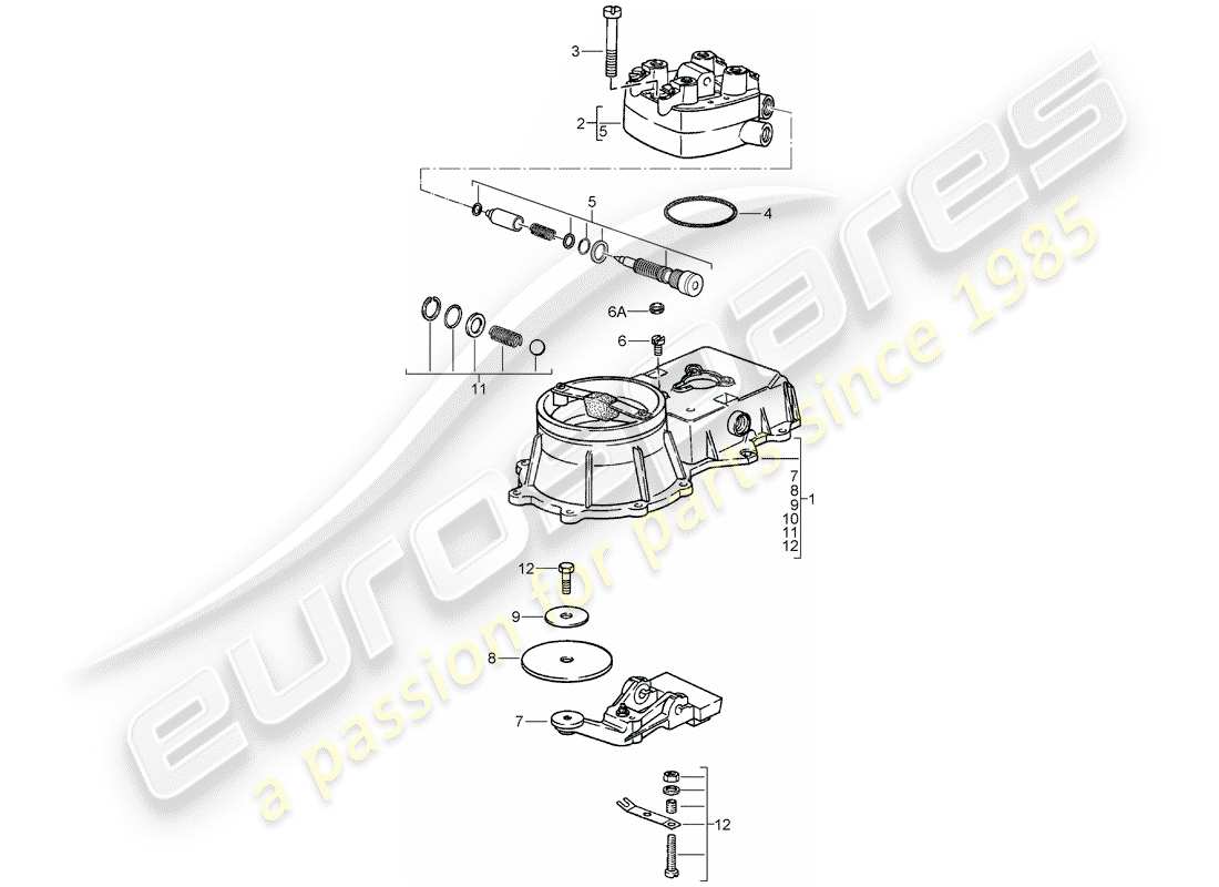 a part diagram from the porsche 1984 (924) parts catalogue