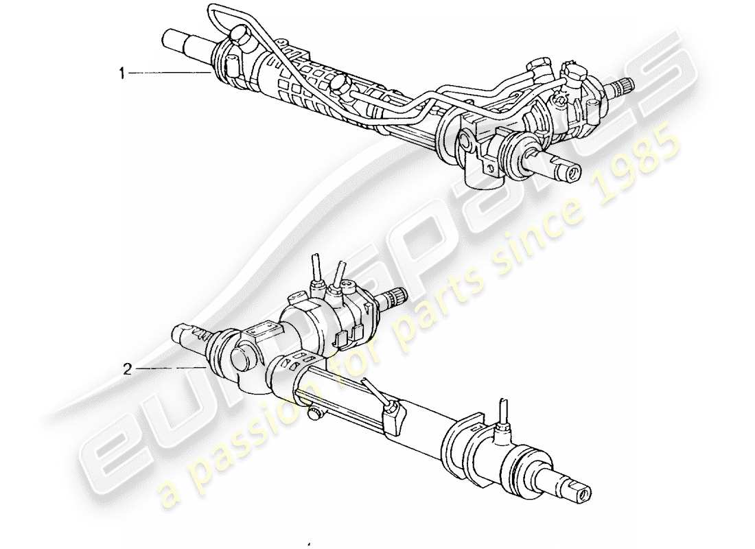 a part diagram from the porsche 1969 (refurbished and exchange catalogue) parts catalogue