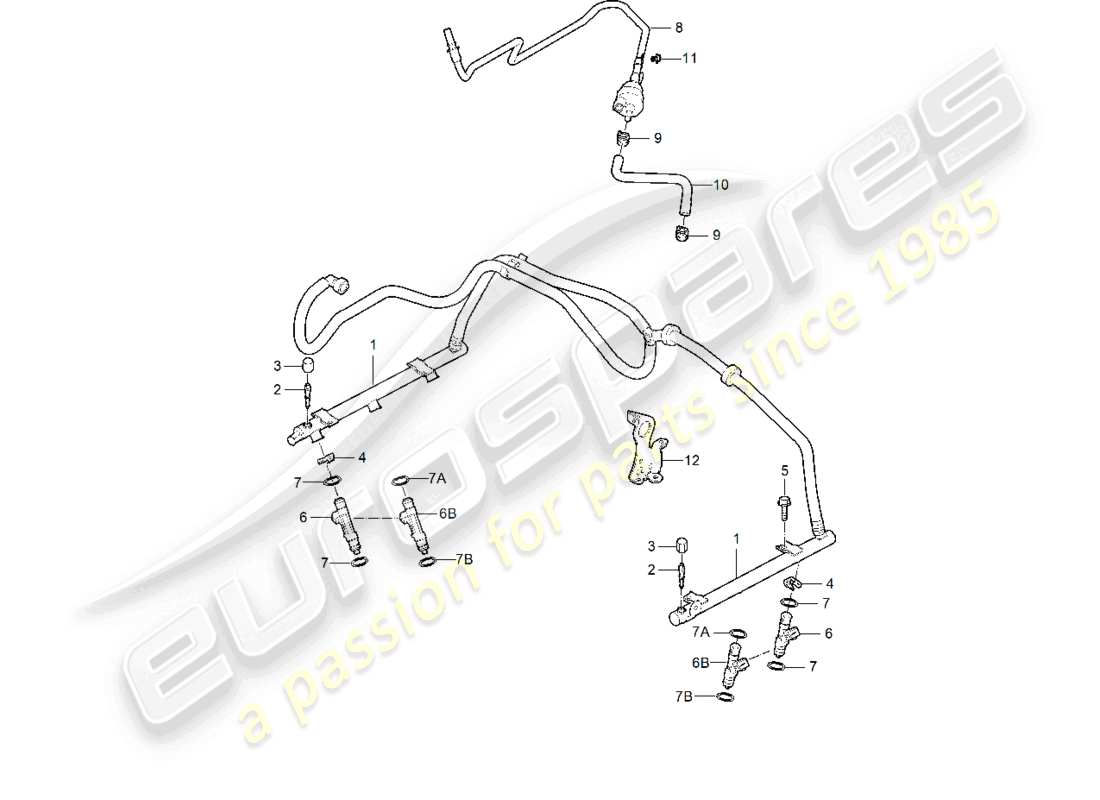 a part diagram from the porsche boxster parts catalogue