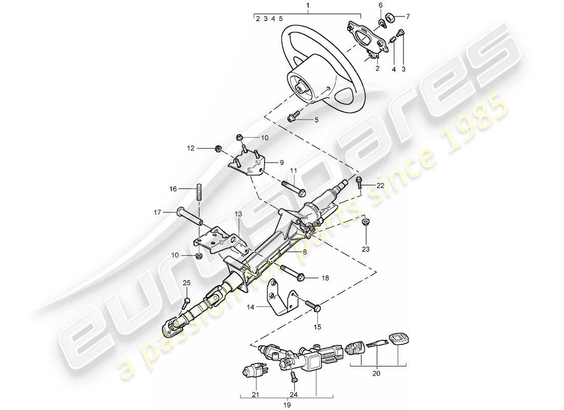 a part diagram from the porsche 2005 (carrera gt) parts catalogue