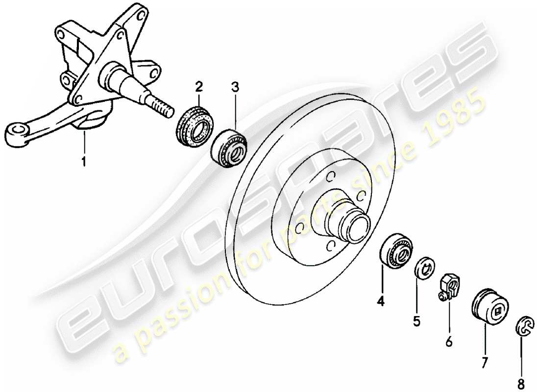 a part diagram from the porsche 1985 (924) parts catalogue