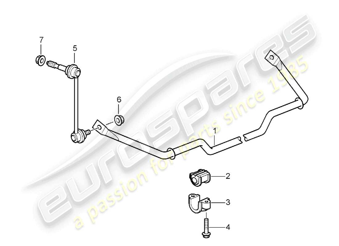 a part diagram from the porsche 2008 (987 boxster) parts catalogue