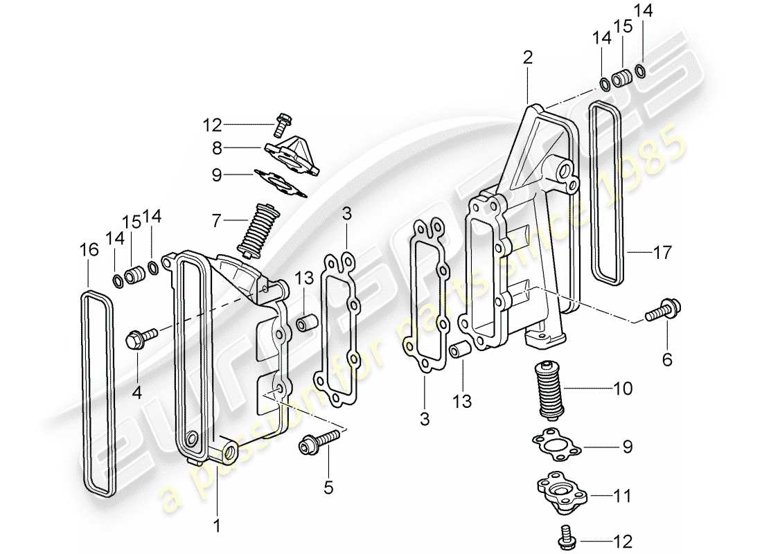 VIEW PARTS DIAGRAMS FROM THE PORSCHE 997 PARTS CATALOGUE a part diagram from the porsche 997 parts catalogue