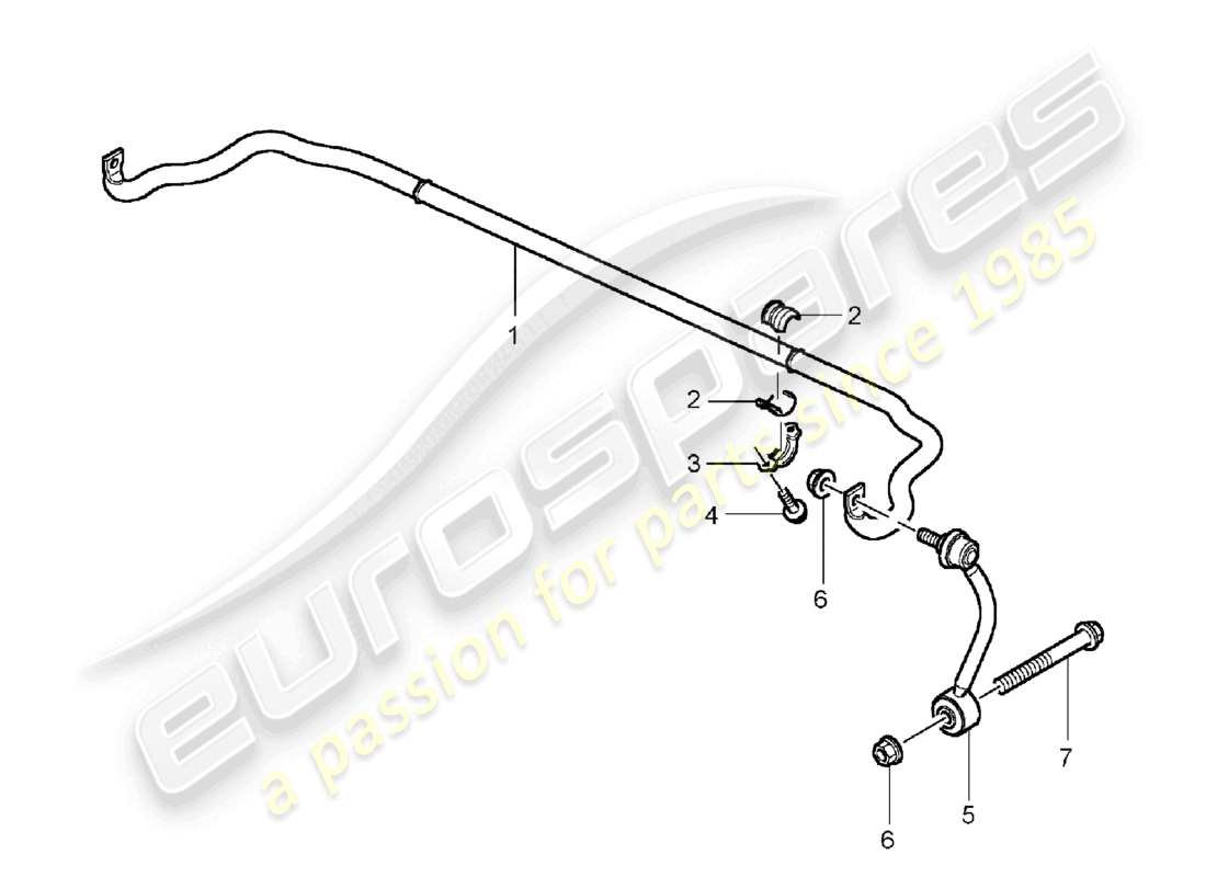 a part diagram from the porsche 2006 (cayenne e1 9pa) parts catalogue