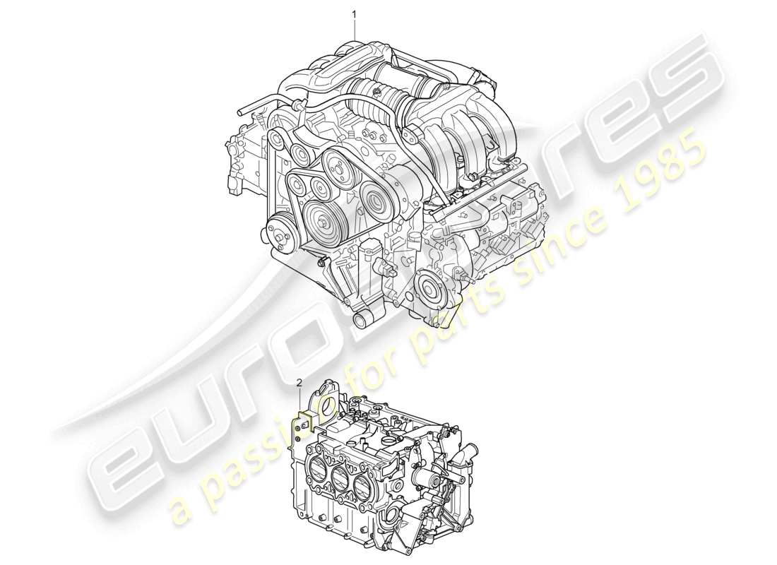 a part diagram from the porsche 2004 (986 boxster) parts catalogue