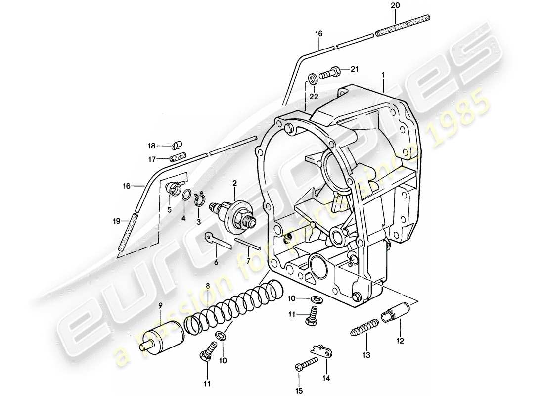 a part diagram from the porsche 1980 (928) parts catalogue