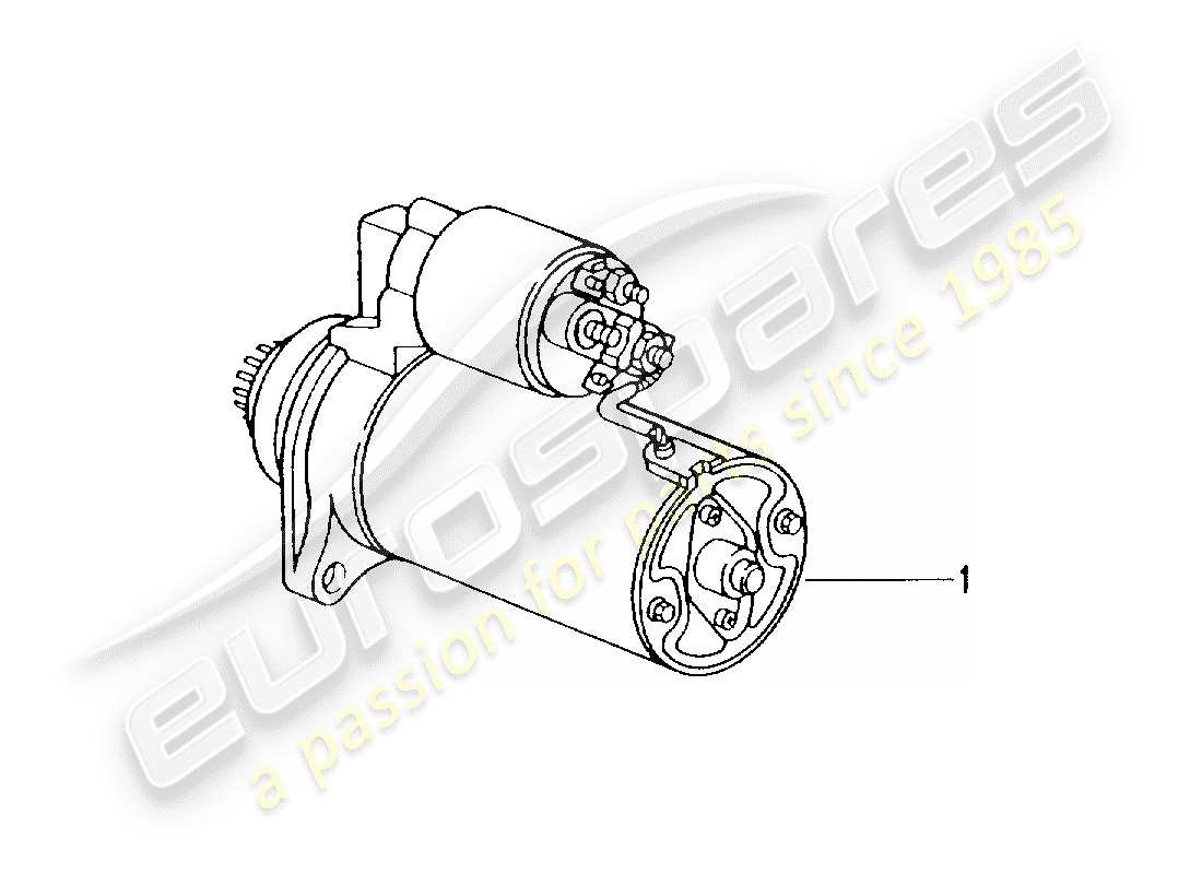 a part diagram from the porsche 1974 (refurbished and exchange catalogue) parts catalogue