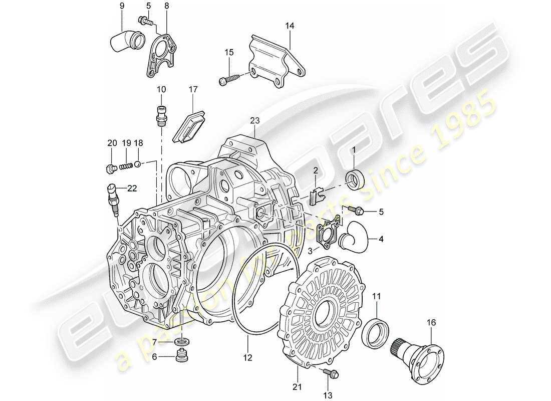 a part diagram from the porsche 997 parts catalogue