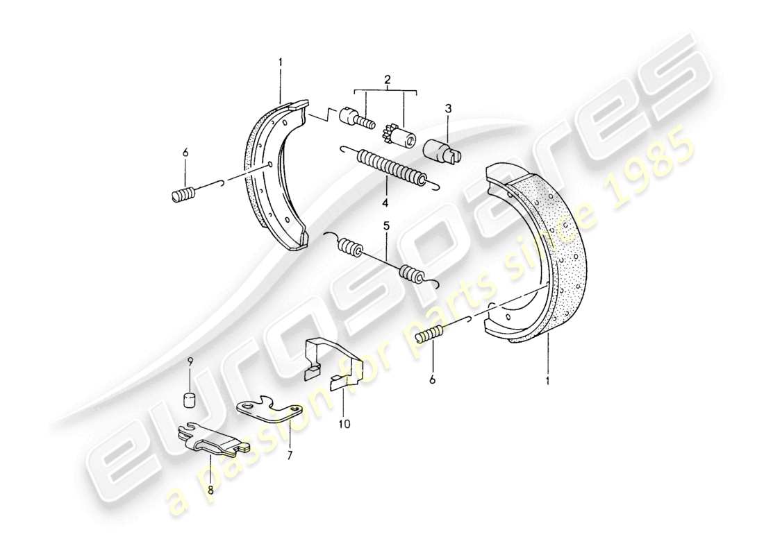 a part diagram from the porsche 2004 (986 boxster) parts catalogue