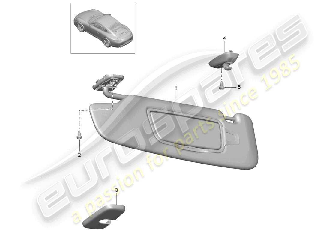VIEW PARTS DIAGRAMS FROM THE PORSCHE 991 PARTS CATALOGUE a part diagram from the porsche 991 parts catalogue