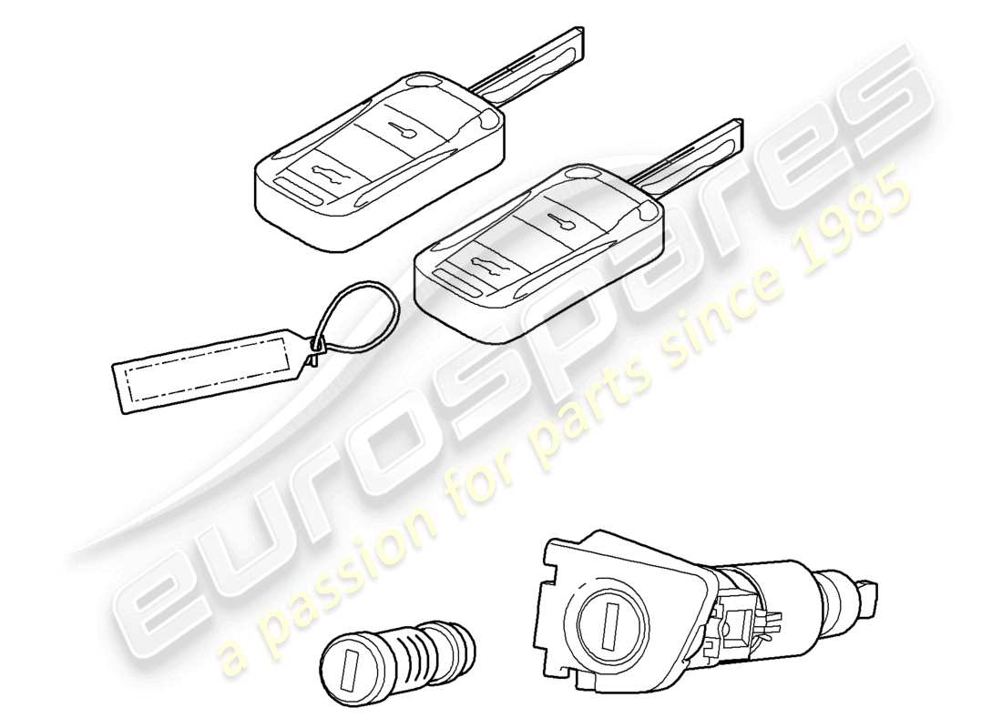 a part diagram from the porsche 2010 (cayenne e1 9pa) parts catalogue