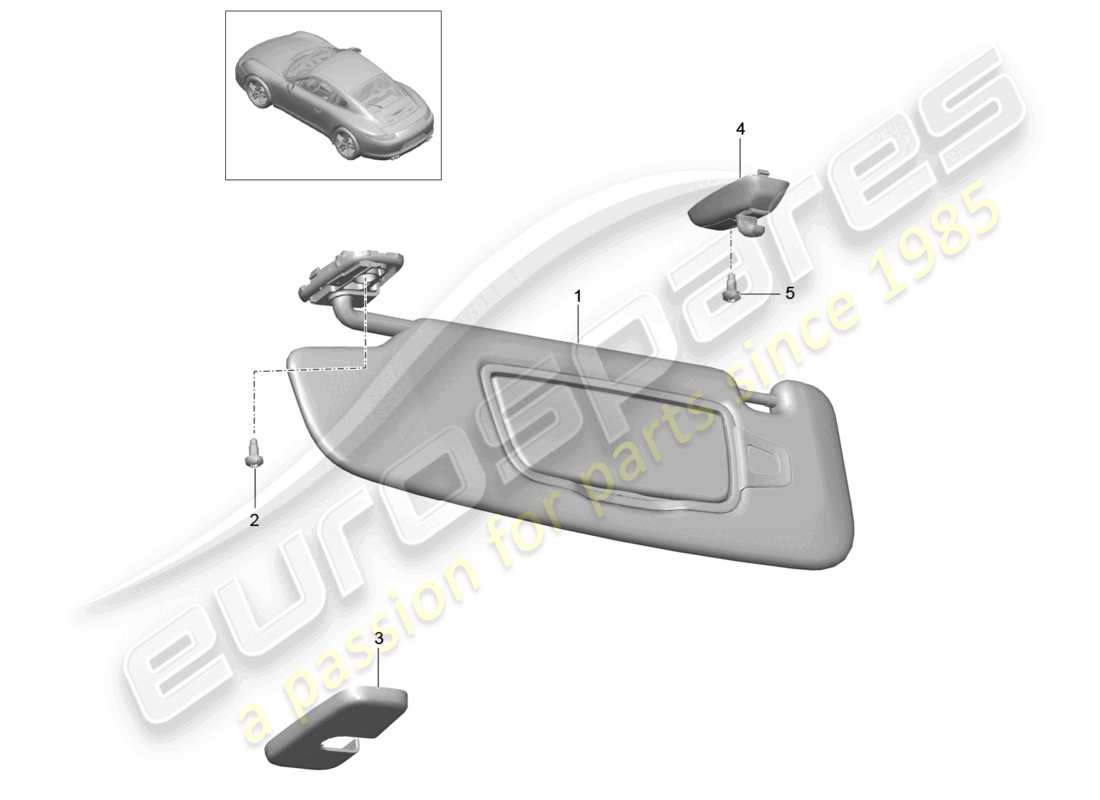 VIEW PARTS DIAGRAMS FROM THE PORSCHE 991 PARTS CATALOGUE a part diagram from the porsche 991 parts catalogue
