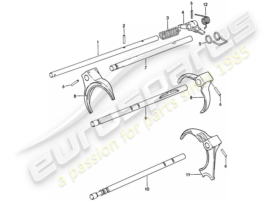 a part diagram from the porsche 928 parts catalogue
