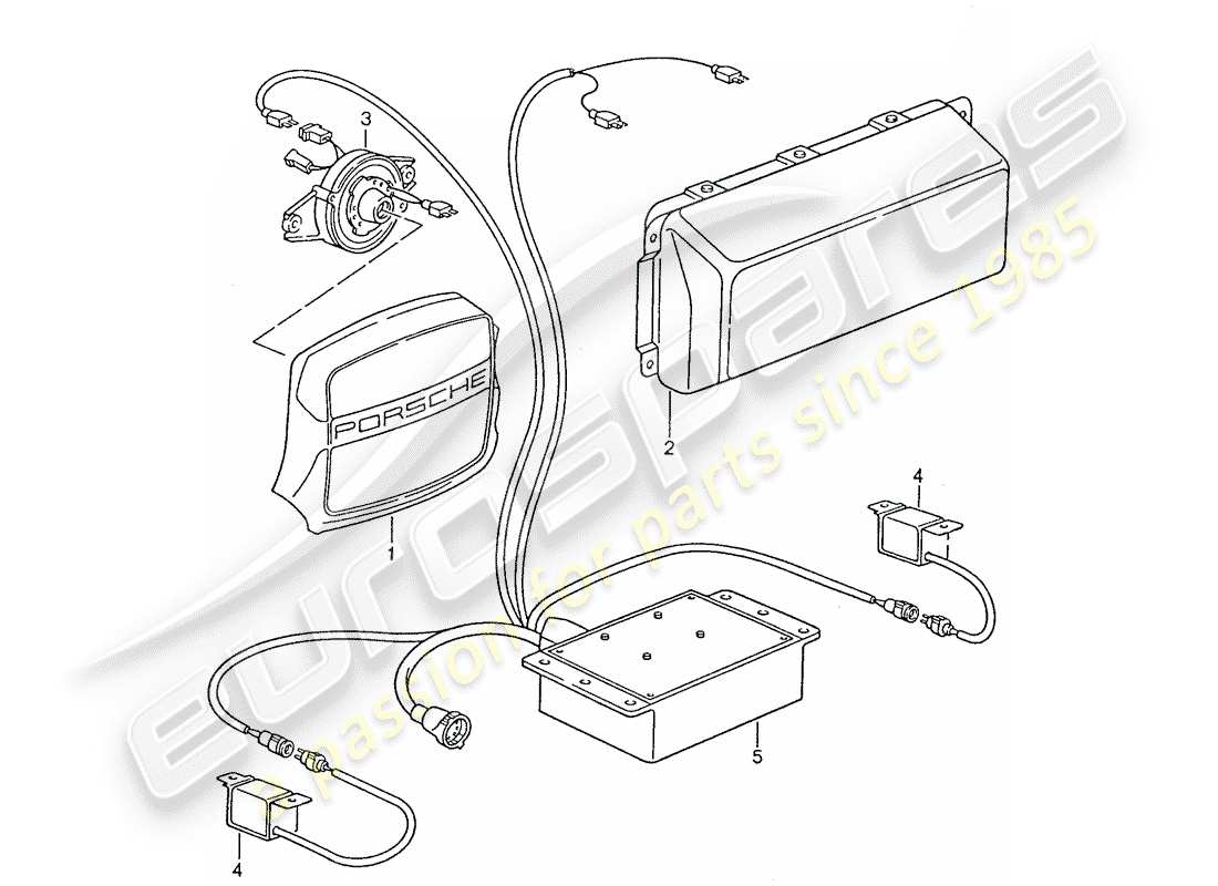 a part diagram from the porsche 1990 (928) parts catalogue