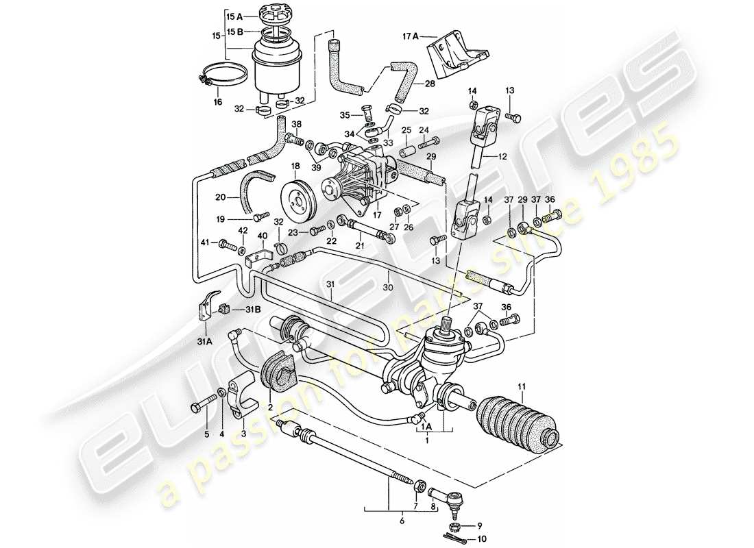 a part diagram from the porsche 1983 (944) parts catalogue