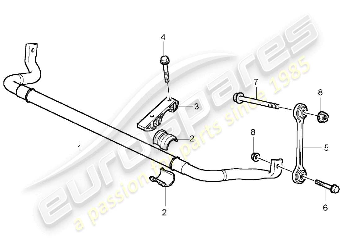 a part diagram from the porsche 2004 (cayenne e1 9pa) parts catalogue