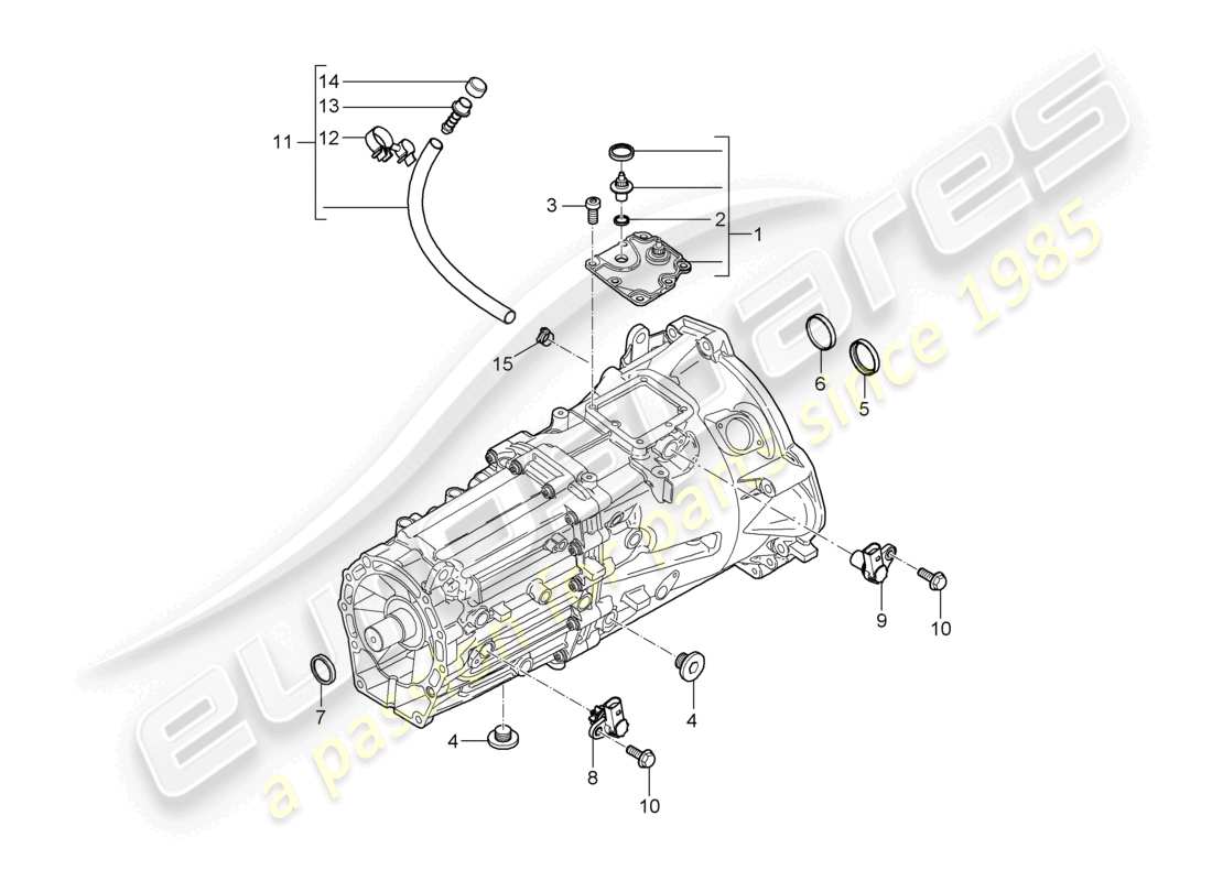 a part diagram from the porsche cayenne parts catalogue