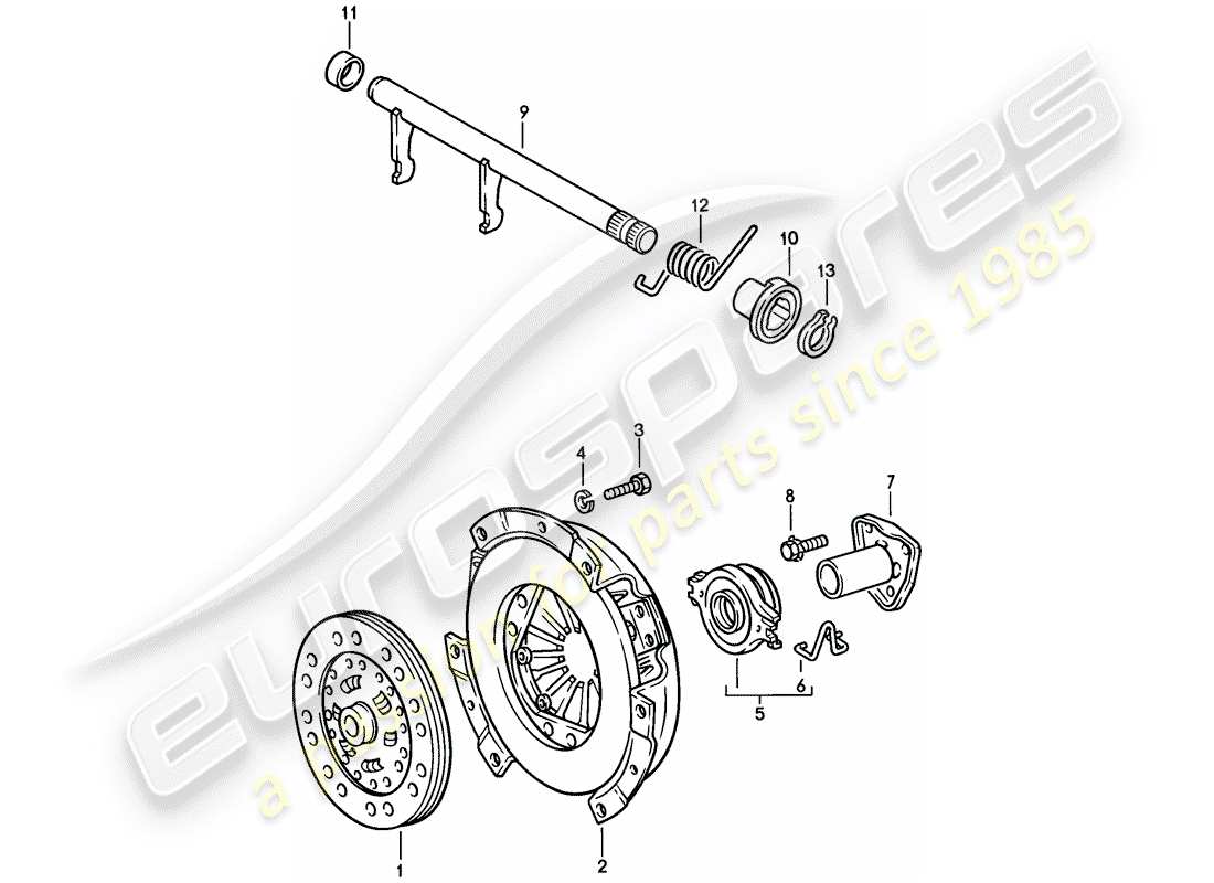 a part diagram from the porsche 1977 (924) parts catalogue