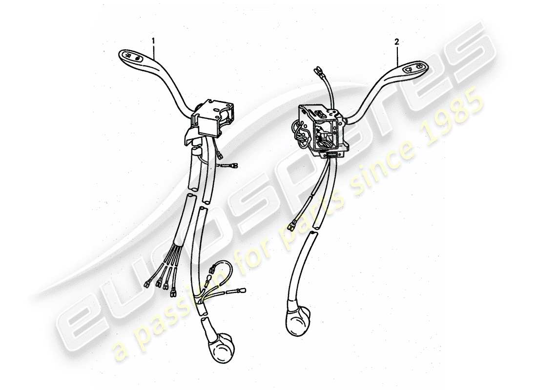 a part diagram from the porsche 1975 (911 turbo) parts catalogue